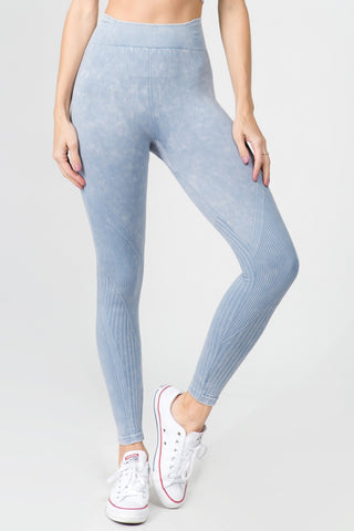 By The Bae Ombre Dip Dye High Waisted Legging with Contrast