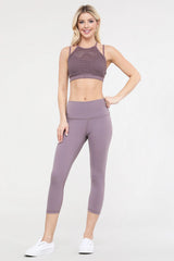 Buttery Soft Capri Active Leggings - Golden Star Yoga