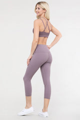 Buttery Soft Capri Active Leggings - Golden Star Yoga