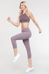 Buttery Soft Capri Active Leggings - Golden Star Yoga