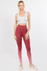 Dip Dye High Rise Leggings - Golden Star Yoga