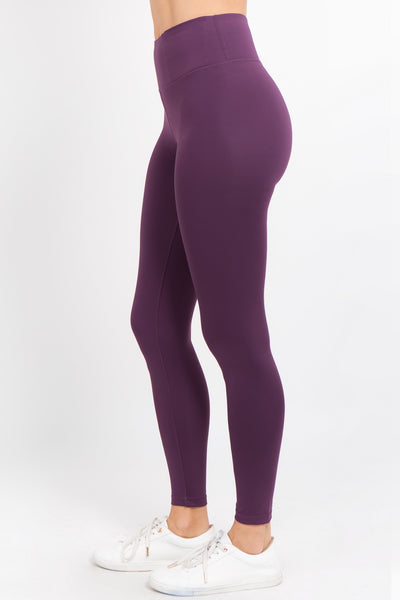 Active Leggings w/ Hidden Waistband Pocket - Golden Star Yoga