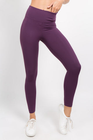 Active Leggings w/ Hidden Waistband Pocket - Golden Star Yoga