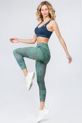 Active High Rise Camouflage Leggings w/ Pocket - Golden Star Yoga