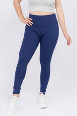 Blue Buttery Soft Activewear Leggings - Golden Star Yoga