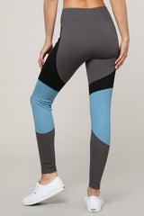 Active Color Block Detail Workout Leggings - Golden Star Yoga