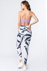 Active High Rise Geo Print Workout Leggings - Golden Star Yoga