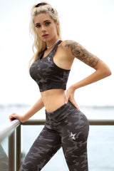 Camo Activewear Sports Bra - Golden Star Yoga