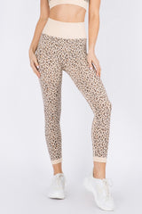 Active Cheetah Seamless Leggings - Golden Star Yoga